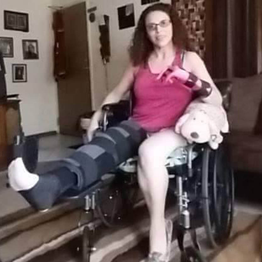 Anna Fetzer - Former patient in wheelchair
