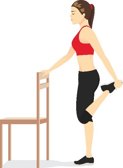 Illustration of a quad exercise